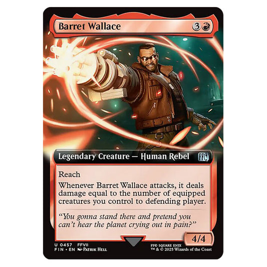 Barret Wallace 0457 card from the Magic The Gathering set Universes Beyond - Final Fantasy