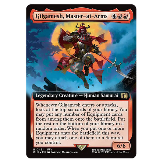 Gilgamesh, Master-at-Arms 0461 card from the Magic The Gathering set Universes Beyond - Final Fantasy