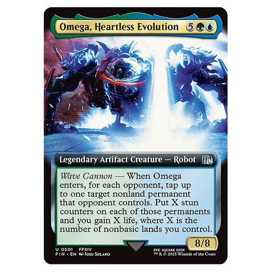 Omega, Heartless Evolution 0501 card from the Magic The Gathering set Universes Beyond - Final Fantasy