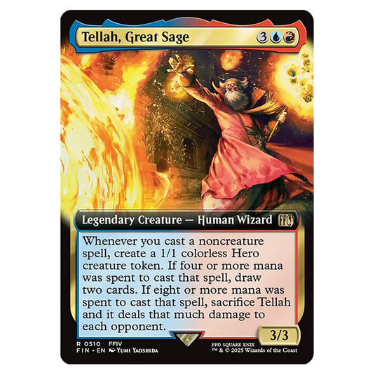 Tellah, Great Sage 0510 card from the Magic The Gathering set Universes Beyond - Final Fantasy