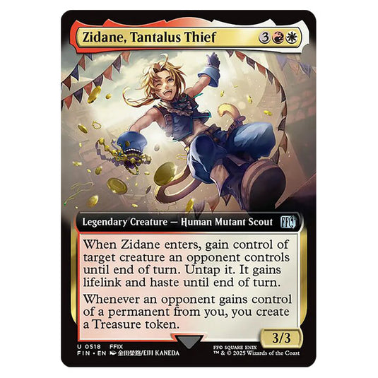 Zidane, Tantalus Thief 0518 card from the Magic The Gathering set Universes Beyond - Final Fantasy