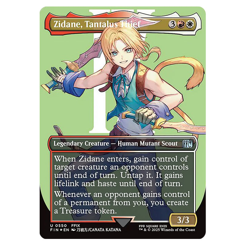 zidane mtg card MTG Zidane, TANTALUS THEIF PRM*EN P0005