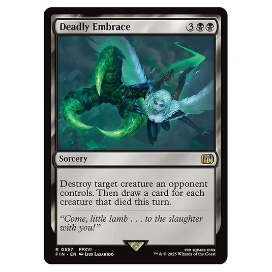 Deadly Embrace 0557 card from the Magic The Gathering set Universes Beyond - Final Fantasy