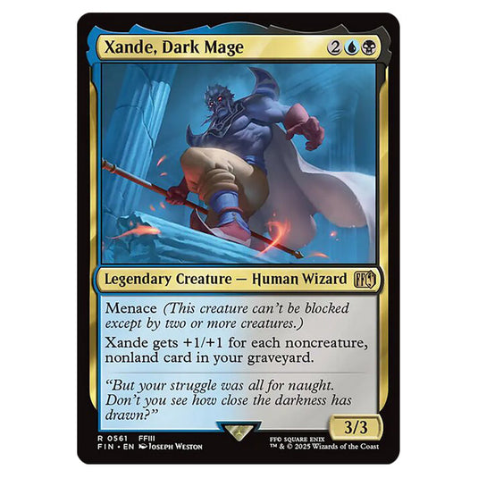 Xande, Dark Mage 0561 card from the Magic The Gathering set Universes Beyond - Final Fantasy