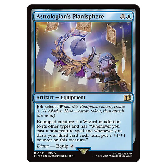 Astrologian's Planisphere 0581 card from the Magic The Gathering set Universes Beyond - Final Fantasy