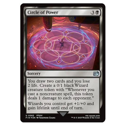 Circle of Power 0583 card from the Magic The Gathering set Universes Beyond - Final Fantasy