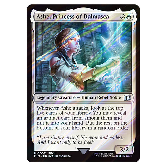 Ashe, Princess of Dalmasca 0007 card from the Magic The Gathering set Universes Beyond - Final Fantasy