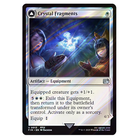 Crystal Fragments // Summon: Alexander 0013 card from the Magic The Gathering set Universes Beyond - Final Fantasy