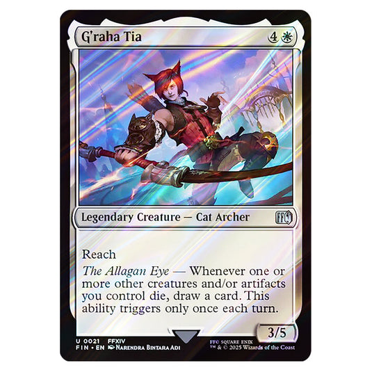 G'raha Tia 0021 card from the Magic The Gathering set Universes Beyond - Final Fantasy