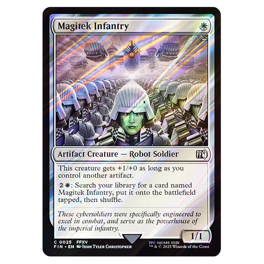 Magitek Infantry 0025 card from the Magic The Gathering set Universes Beyond - Final Fantasy