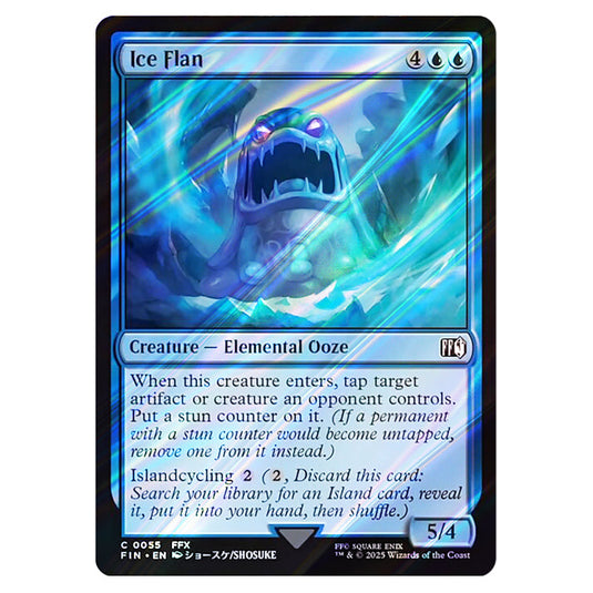 Ice Flan 0055 card from the Magic The Gathering set Universes Beyond - Final Fantasy