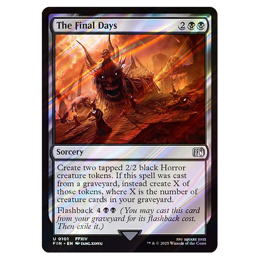 The Final Days 0101 card from the Magic The Gathering set Universes Beyond - Final Fantasy