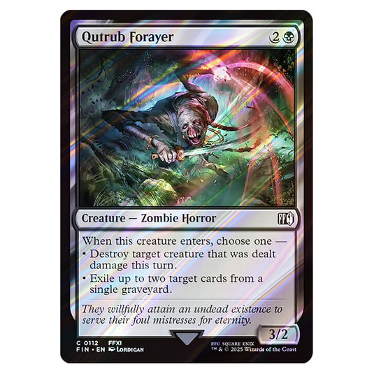 Qutrub Forayer 0112 card from the Magic The Gathering set Universes Beyond - Final Fantasy