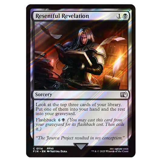 Resentful Revelation 0114 card from the Magic The Gathering set Universes Beyond - Final Fantasy