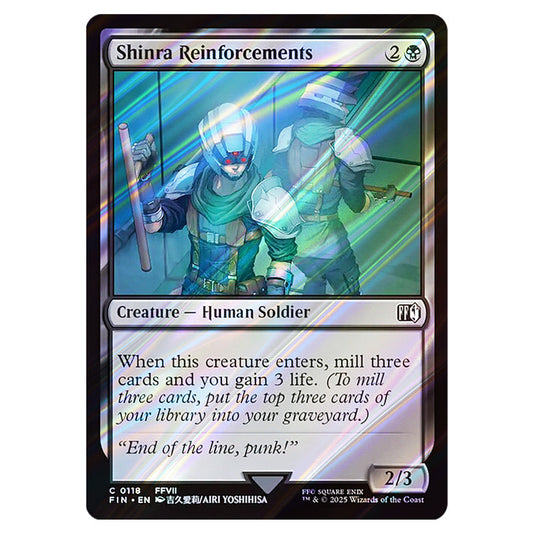 Shinra Reinforcements 0118 card from the Magic The Gathering set Universes Beyond - Final Fantasy