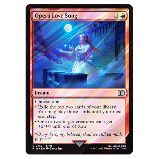 Opera Love Song 0147 card from the Magic The Gathering set Universes Beyond - Final Fantasy