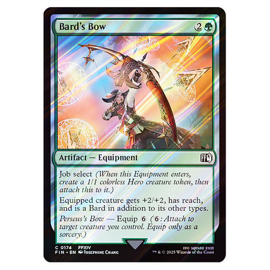 Bard's Bow 0174 card from the Magic The Gathering set Universes Beyond - Final Fantasy
