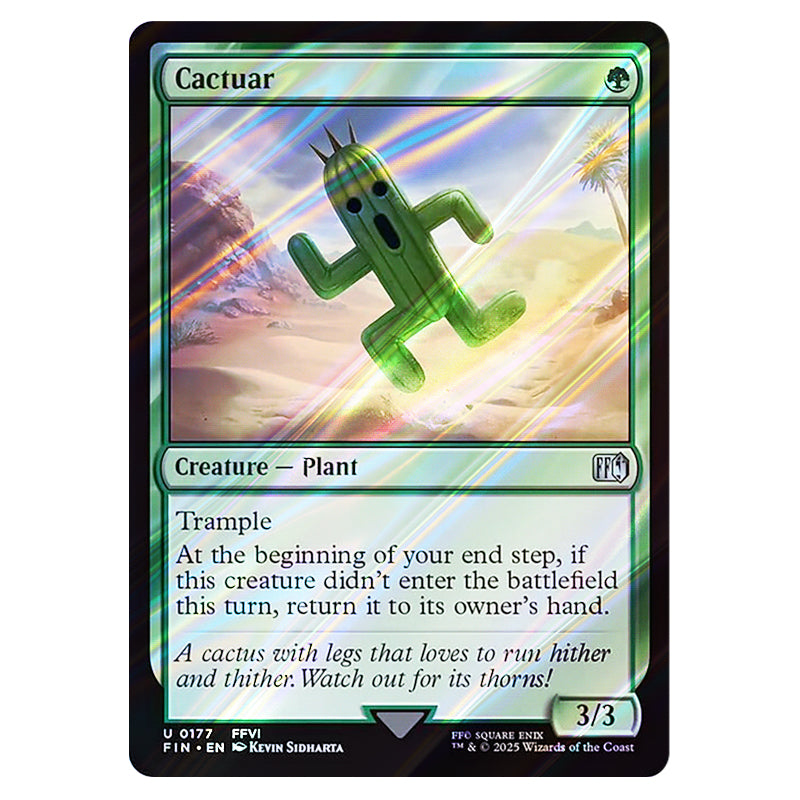 Magic The Gathering - Universes Beyond - Final Fantasy - Cactuar - 017 Magic The Gathering - Universes Beyond - Final Fantasy - Cactuar - 017