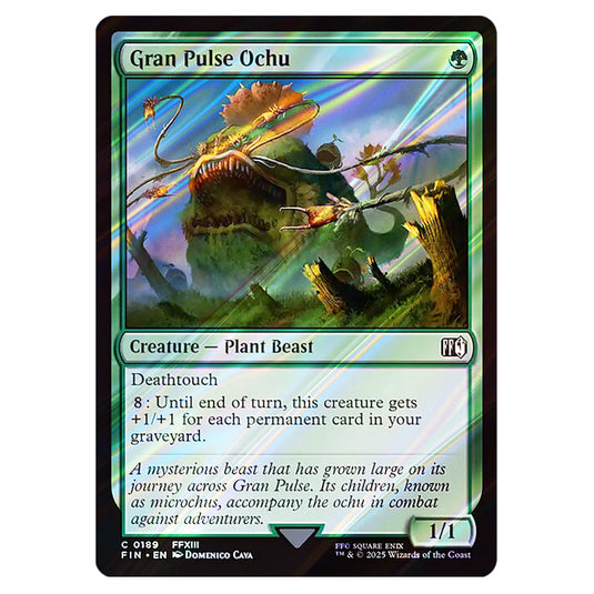 Gran Pulse Ochu 0189 card from the Magic The Gathering set Universes Beyond - Final Fantasy