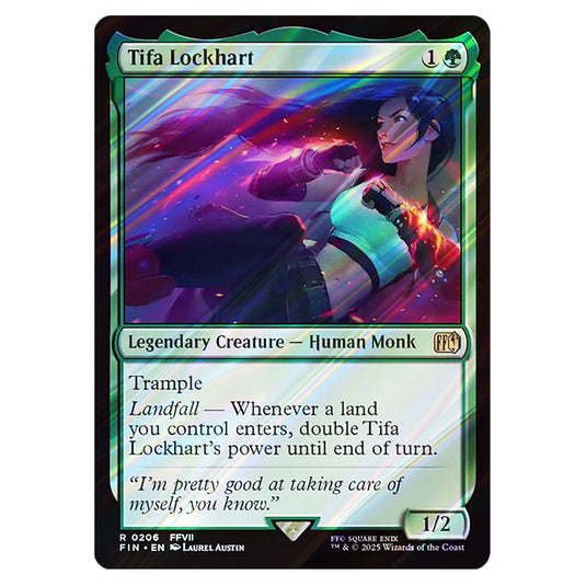Tifa Lockhart 0206 card from the Magic The Gathering set Universes Beyond - Final Fantasy
