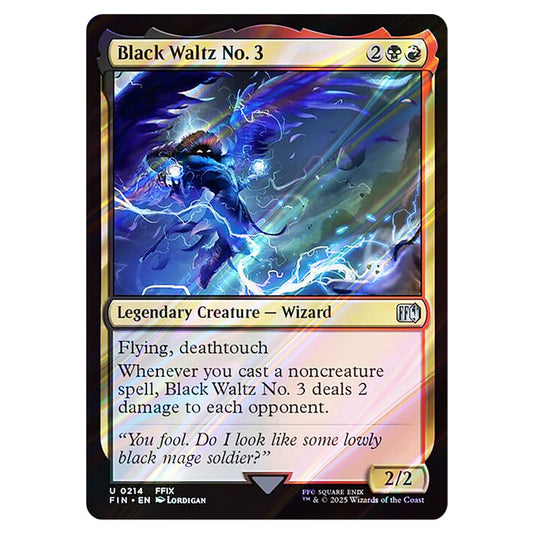 Black Waltz No. 3 0214 card from the Magic The Gathering set Universes Beyond - Final Fantasy