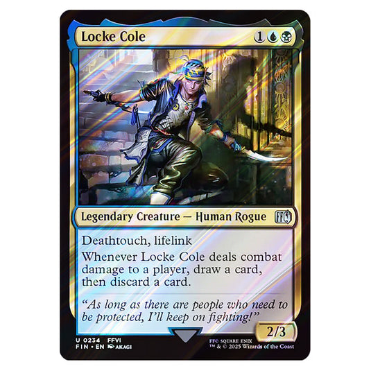 Locke Cole 0234 card from the Magic The Gathering set Universes Beyond - Final Fantasy