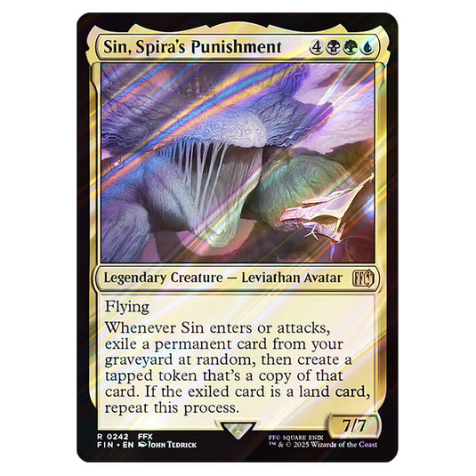 Sin, Spira's Punishment 0242 card from the Magic The Gathering set Universes Beyond - Final Fantasy