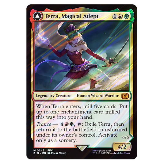 Terra, Magical Adept // Esper Terra 0245 card from the Magic The Gathering set Universes Beyond - Final Fantasy