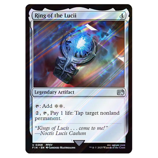 Ring of the Lucii 0269 card from the Magic The Gathering set Universes Beyond - Final Fantasy