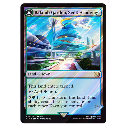 Balamb Garden, SeeD Academy // Balamb Garden, Airborne 0272 card from the Magic The Gathering set Universes Beyond - Final Fantasy
