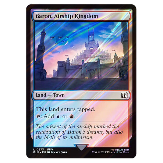 Baron, Airship Kingdom 0273 card from the Magic The Gathering set Universes Beyond - Final Fantasy