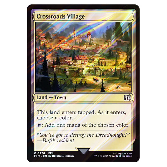 Crossroads Village 0276 card from the Magic The Gathering set Universes Beyond - Final Fantasy