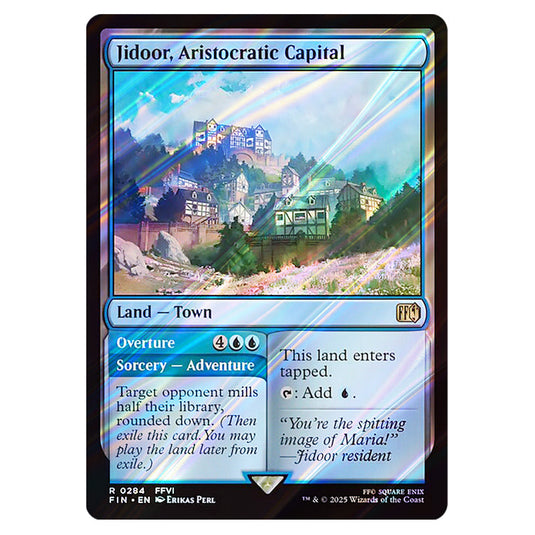 Jidoor, Aristocratic Capital // Overture 0284 card from the Magic The Gathering set Universes Beyond - Final Fantasy