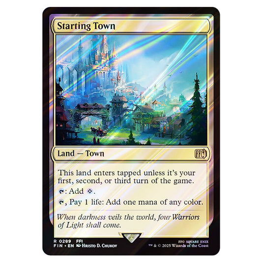 Starting Town 0289 card from the Magic The Gathering set Universes Beyond - Final Fantasy
