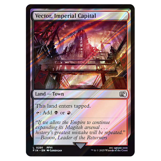 Vector, Imperial Capital 0291 card from the Magic The Gathering set Universes Beyond - Final Fantasy