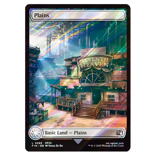 Plains 0295 card from the Magic The Gathering set Universes Beyond - Final Fantasy