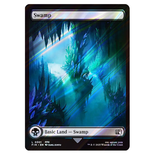 Swamp 0301 card from the Magic The Gathering set Universes Beyond - Final Fantasy