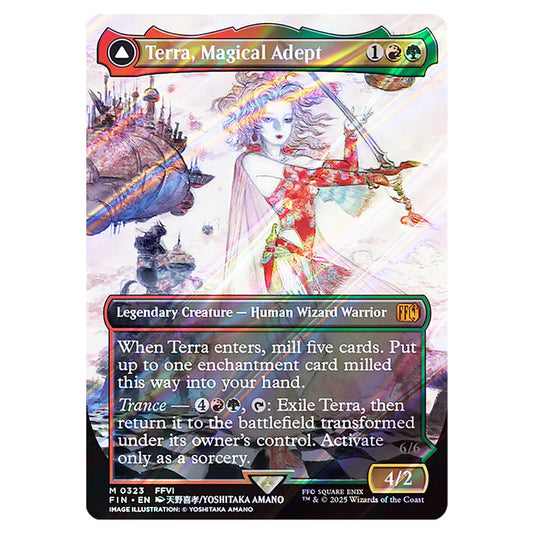 Terra, Magical Adept // Esper Terra 0323 card from the Magic The Gathering set Universes Beyond - Final Fantasy
