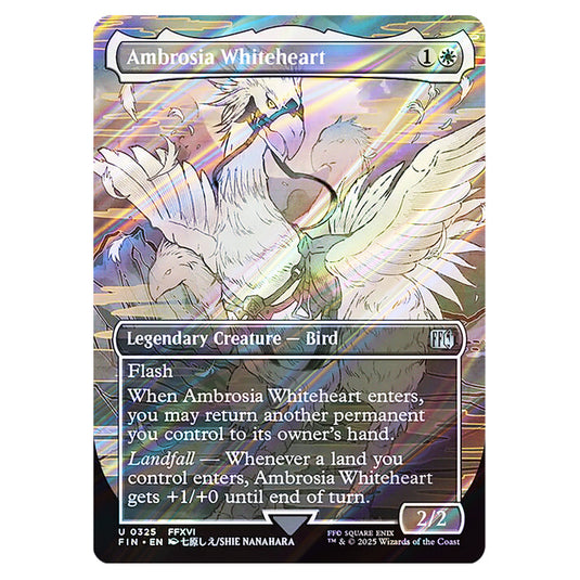 Ambrosia Whiteheart 0325 card from the Magic The Gathering set Universes Beyond - Final Fantasy