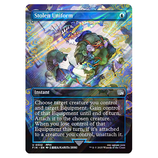 Stolen Uniform 0332 card from the Magic The Gathering set Universes Beyond - Final Fantasy