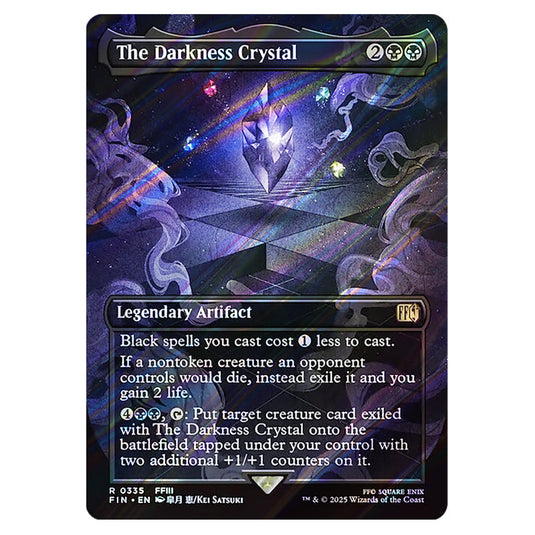 The Darkness Crystal 0335 card from the Magic The Gathering set Universes Beyond - Final Fantasy