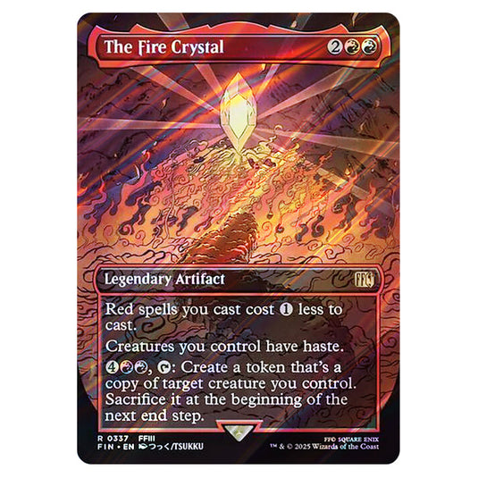 The Fire Crystal 0337 card from the Magic The Gathering set Universes Beyond - Final Fantasy
