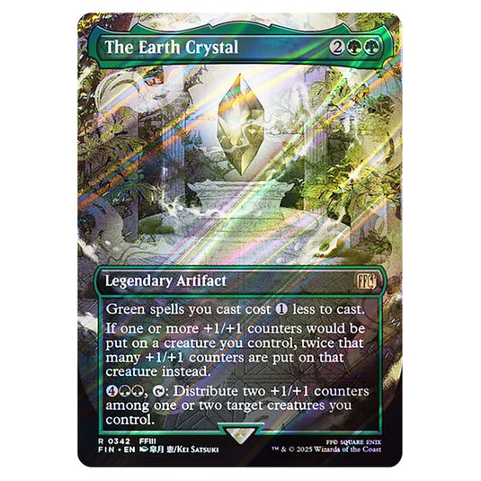 The Earth Crystal 0342 card from the Magic The Gathering set Universes Beyond - Final Fantasy