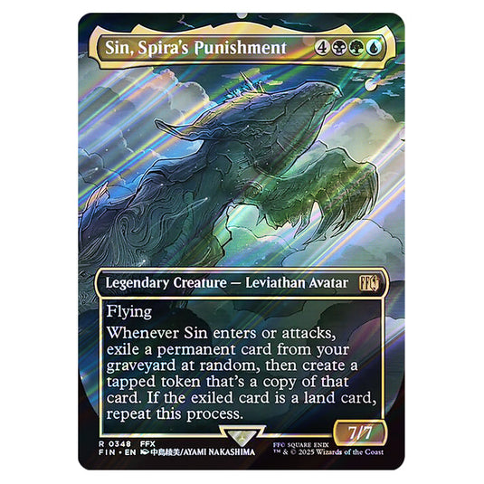 Sin, Spira's Punishment 0348 card from the Magic The Gathering set Universes Beyond - Final Fantasy