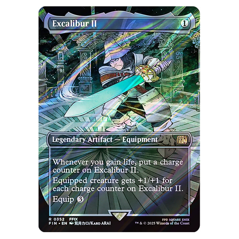 Magic The Gathering - Universes Beyond - Final Fantasy - Excalibur II Magic The Gathering - Universes Beyond - Final Fantasy - Excalibur II