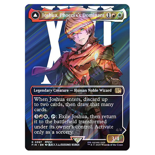 Joshua, Phoenix's Dominant // Phoenix, Warden of Fire 0397 card from the Magic The Gathering set Universes Beyond - Final Fantasy