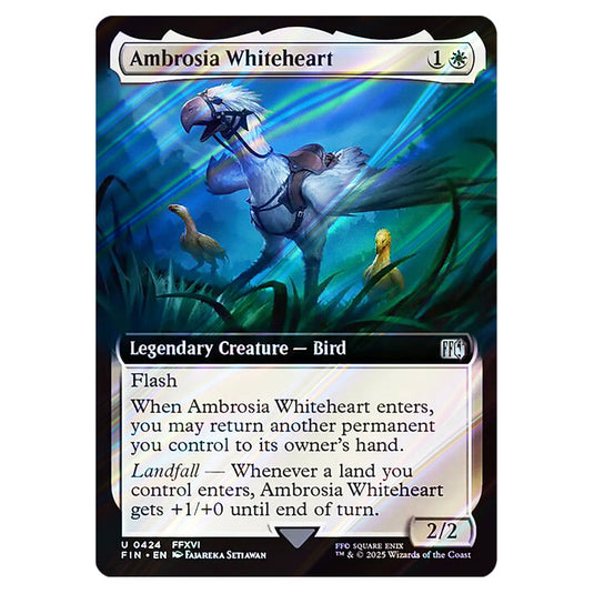 Ambrosia Whiteheart 0424 card from the Magic The Gathering set Universes Beyond - Final Fantasy
