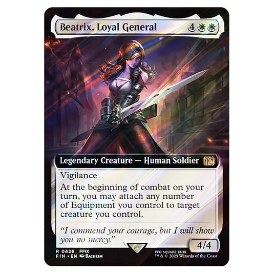 Beatrix, Loyal General 0426 card from the Magic The Gathering set Universes Beyond - Final Fantasy