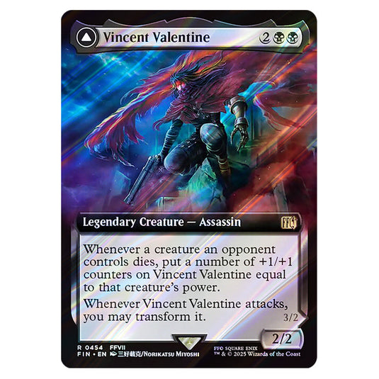 Vincent Valentine // Galian Beast 0454 card from the Magic The Gathering set Universes Beyond - Final Fantasy