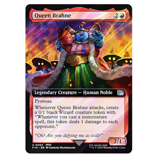 Queen Brahne 0464 card from the Magic The Gathering set Universes Beyond - Final Fantasy